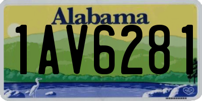 AL license plate 1AV6281