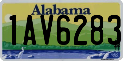AL license plate 1AV6283