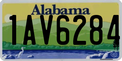AL license plate 1AV6284