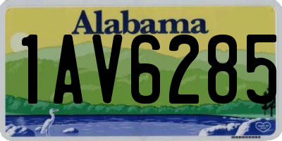 AL license plate 1AV6285
