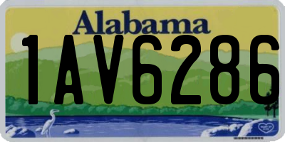 AL license plate 1AV6286