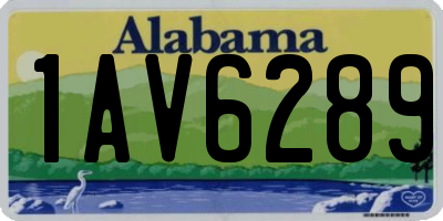 AL license plate 1AV6289