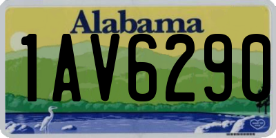 AL license plate 1AV6290