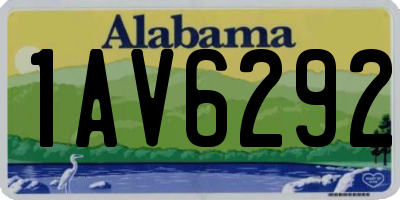 AL license plate 1AV6292
