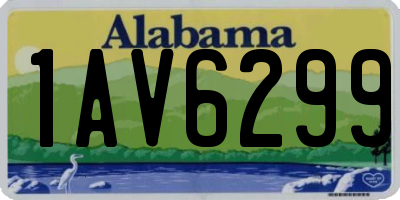 AL license plate 1AV6299