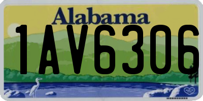 AL license plate 1AV6306