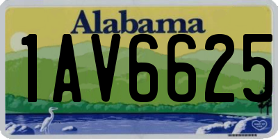 AL license plate 1AV6625