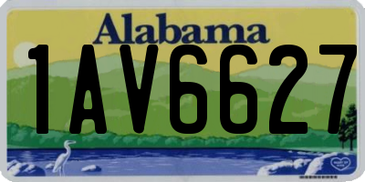 AL license plate 1AV6627
