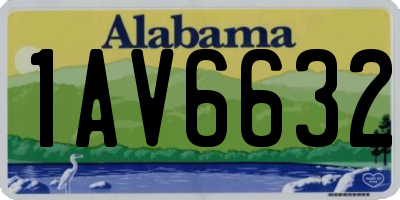 AL license plate 1AV6632