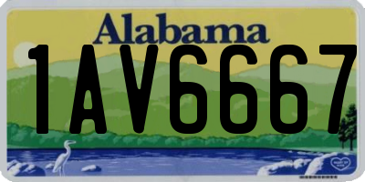 AL license plate 1AV6667