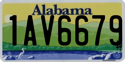 AL license plate 1AV6679