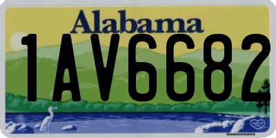 AL license plate 1AV6682