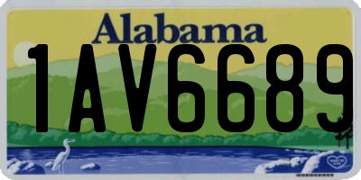 AL license plate 1AV6689