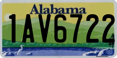 AL license plate 1AV6722