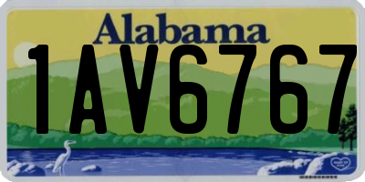 AL license plate 1AV6767