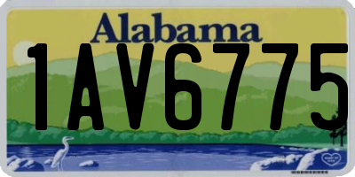 AL license plate 1AV6775