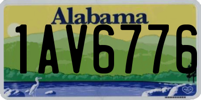 AL license plate 1AV6776