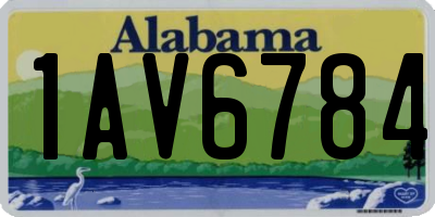 AL license plate 1AV6784