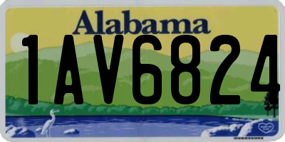 AL license plate 1AV6824