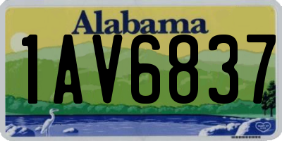 AL license plate 1AV6837