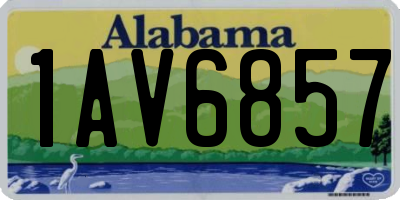 AL license plate 1AV6857
