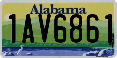 AL license plate 1AV6861