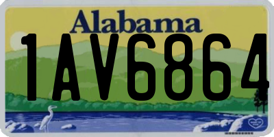 AL license plate 1AV6864
