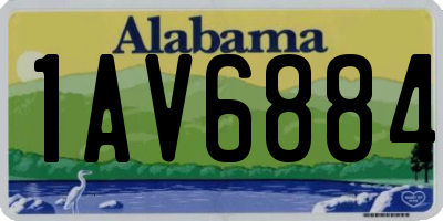 AL license plate 1AV6884