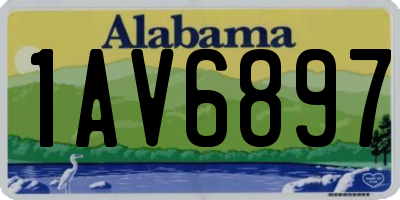 AL license plate 1AV6897