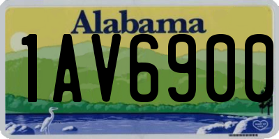 AL license plate 1AV6900