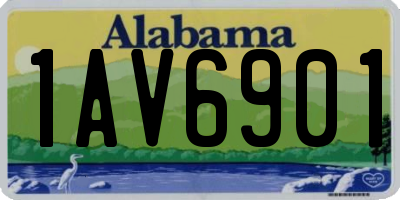 AL license plate 1AV6901