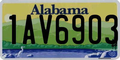 AL license plate 1AV6903