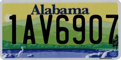 AL license plate 1AV6907