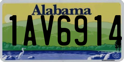 AL license plate 1AV6914