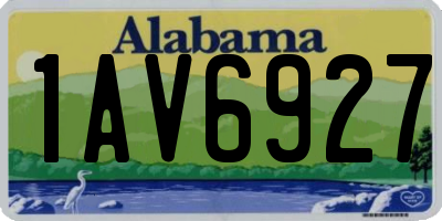 AL license plate 1AV6927