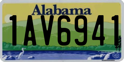 AL license plate 1AV6941