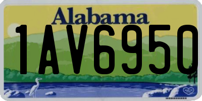 AL license plate 1AV6950