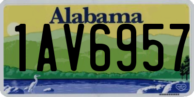 AL license plate 1AV6957