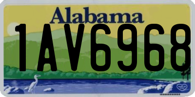 AL license plate 1AV6968