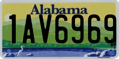 AL license plate 1AV6969