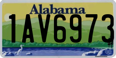 AL license plate 1AV6973