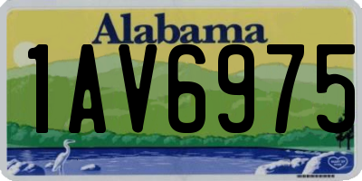 AL license plate 1AV6975
