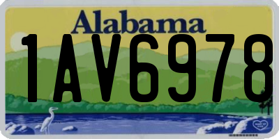 AL license plate 1AV6978