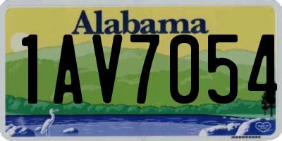 AL license plate 1AV7054