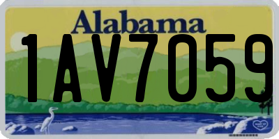 AL license plate 1AV7059