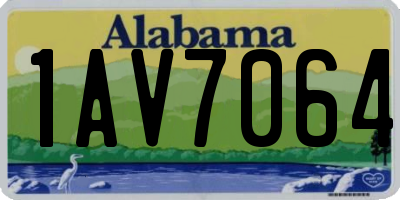 AL license plate 1AV7064