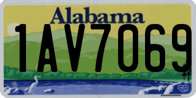 AL license plate 1AV7069