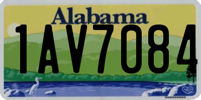 AL license plate 1AV7084