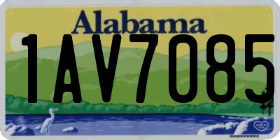 AL license plate 1AV7085