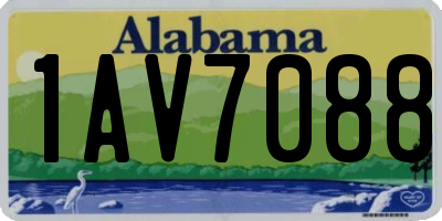 AL license plate 1AV7088